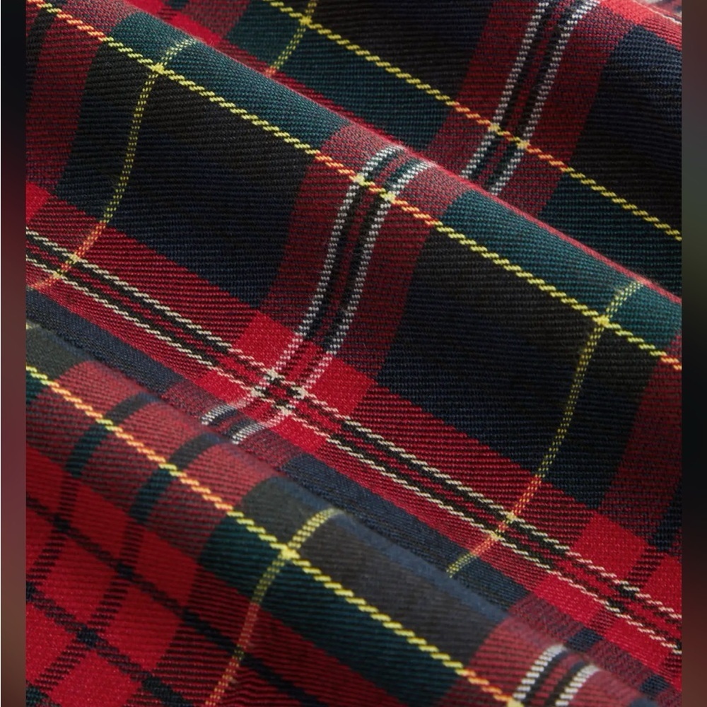 Cider SCOOP NECKLINE CHECKS ZIPPER PREPPY MINI DRESS mc5 s - Picture 4 of 7